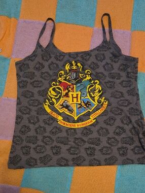 Hogwarts Crest Gray Women's Pajama Tank Top